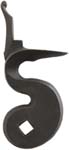 Cock, 1.625" throw, not tapped, wax cast steel